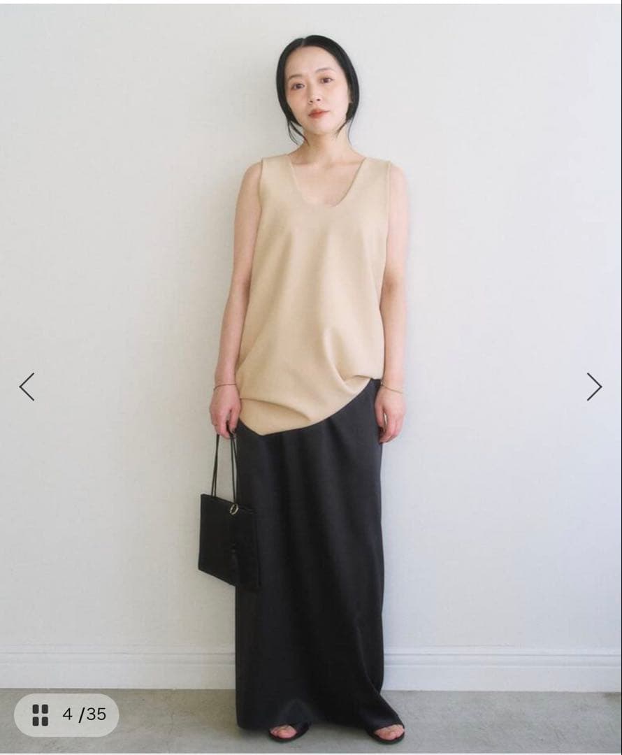 新品タグ付き　Plage MY_silk satin スカート
