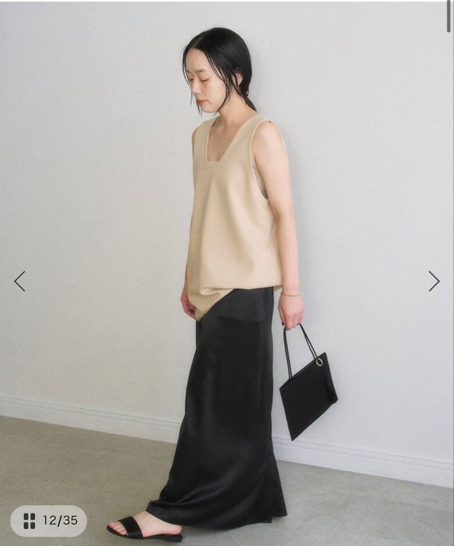 新品タグ付き　Plage MY_silk satin スカート