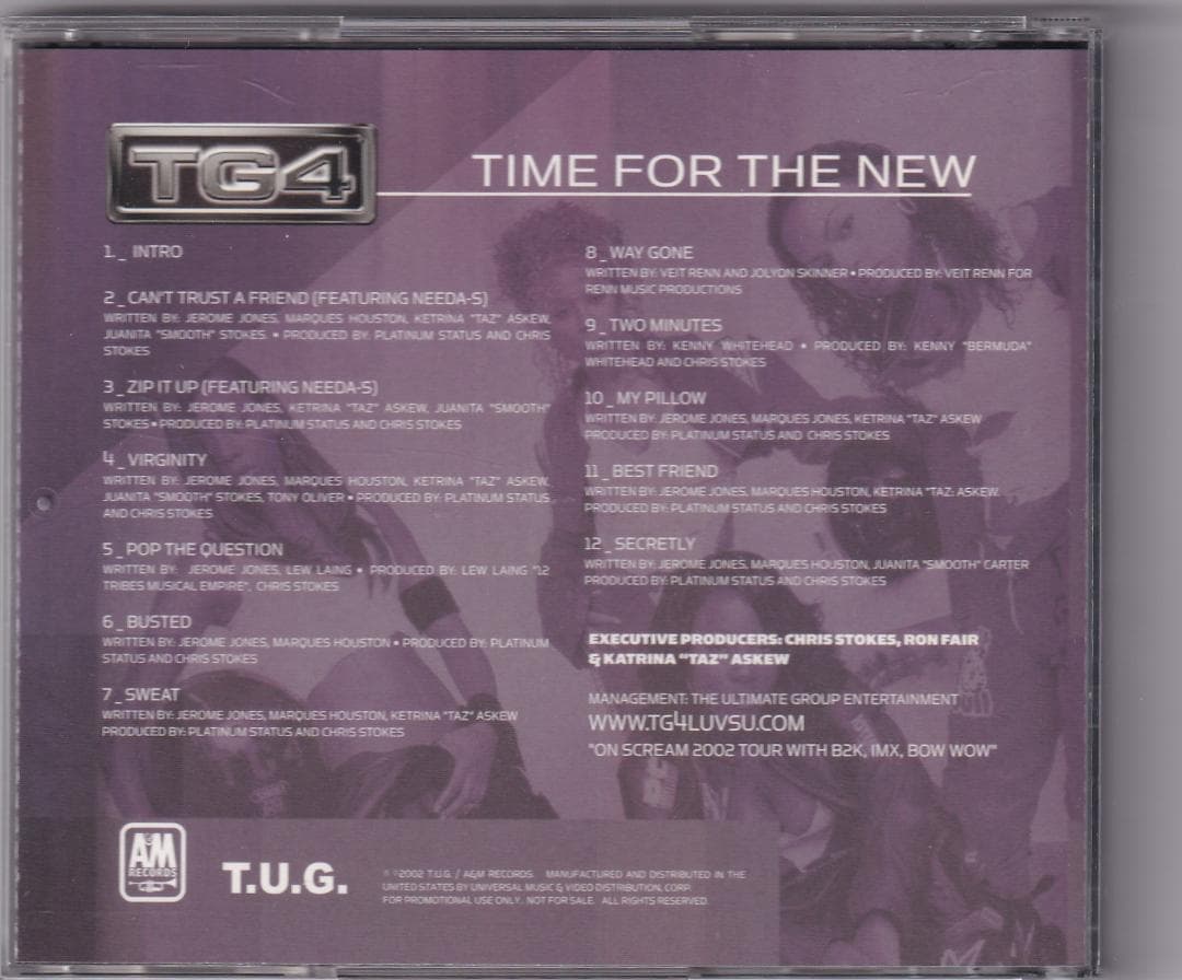洋楽 TG4 TIME FOR THE NEW