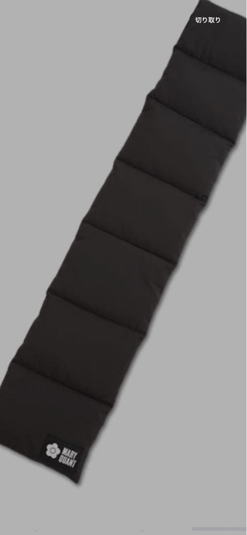 MARY QUANT ダウンマフラー ブラック