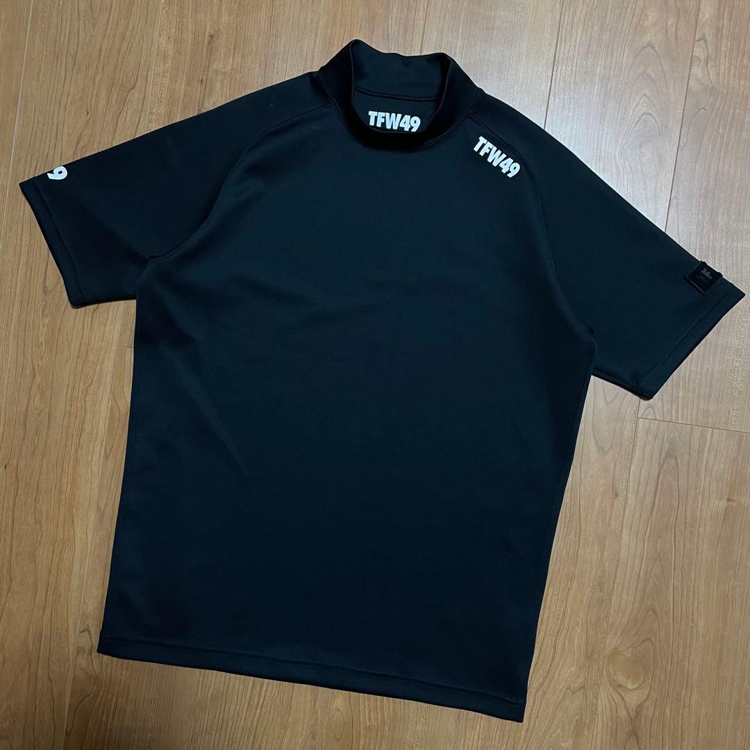 TFW49 モックネック　Tシャツ ブラック　L junhashimoto