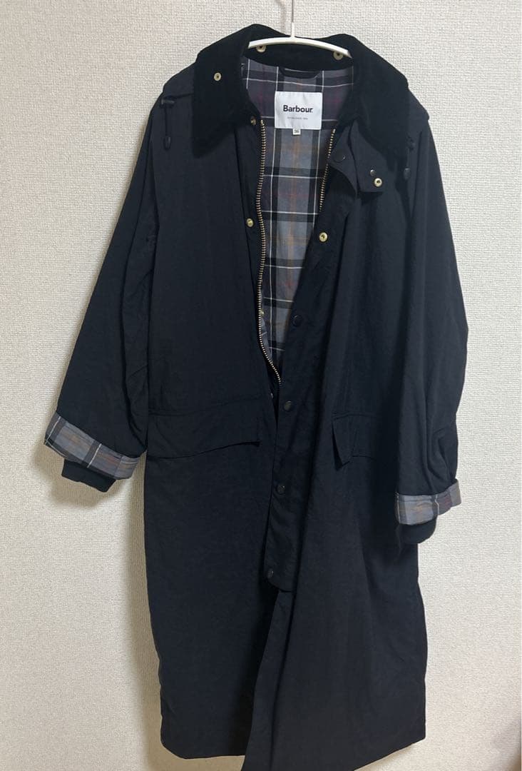 美品　Barbour 別注BURGHLEY Spick&Span ネイビー