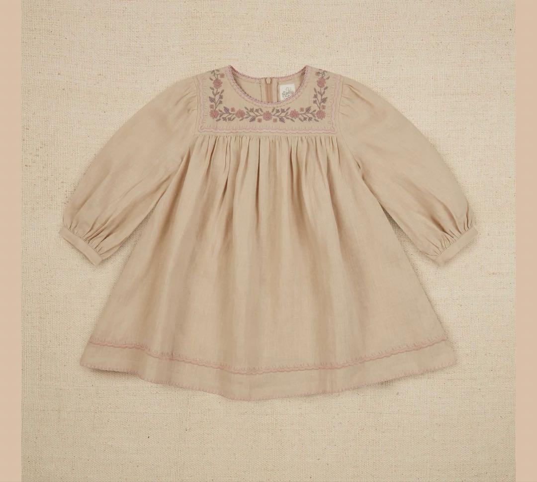 ワンピース Apolina seline dress 2-3y biscuit