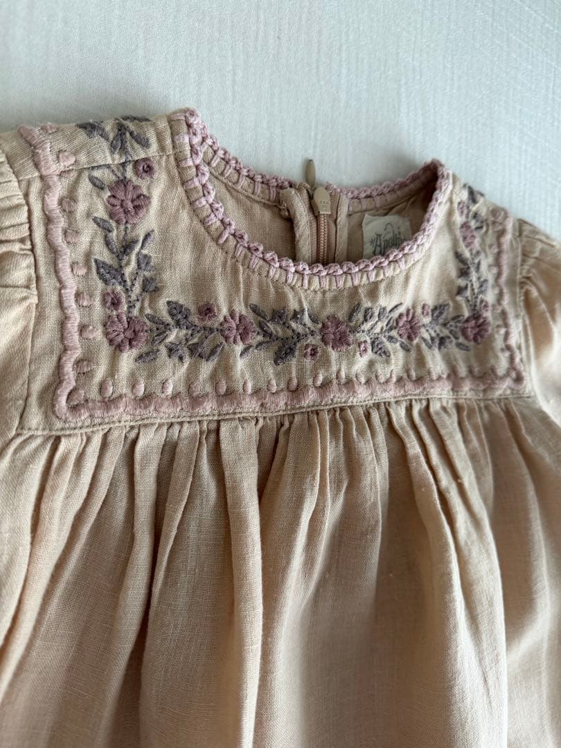 ワンピース Apolina seline dress 2-3y biscuit