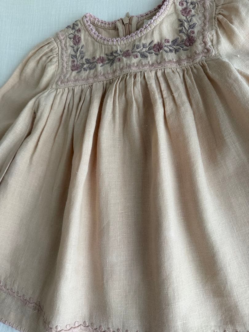 ワンピース Apolina seline dress 2-3y biscuit