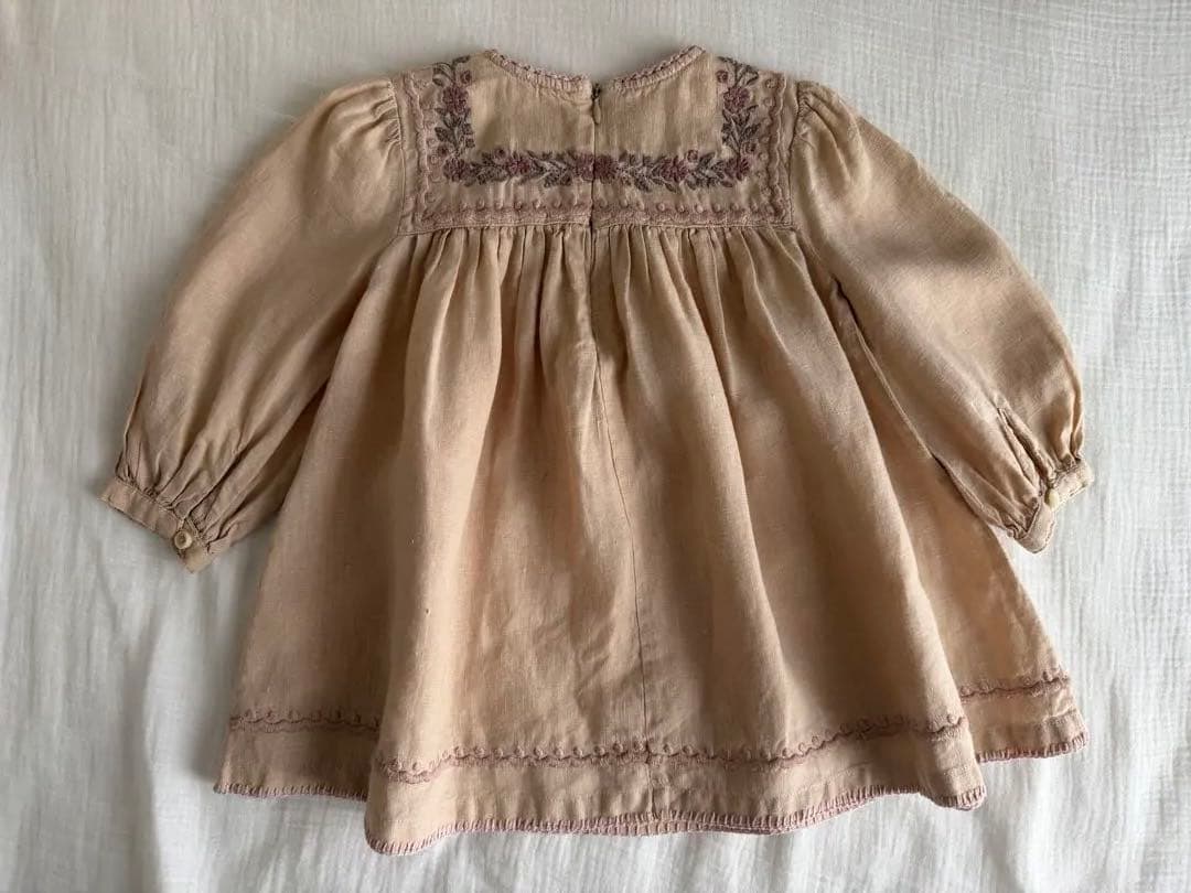 ワンピース Apolina seline dress 2-3y biscuit