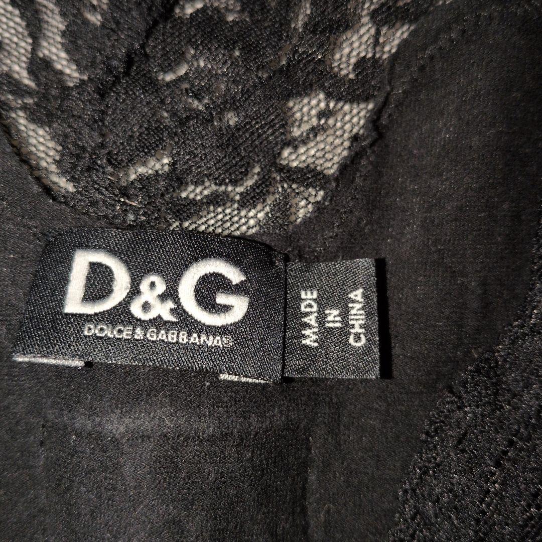 Dolce & Gabbanaブラック レース付きキャミソール　バスト　シルク