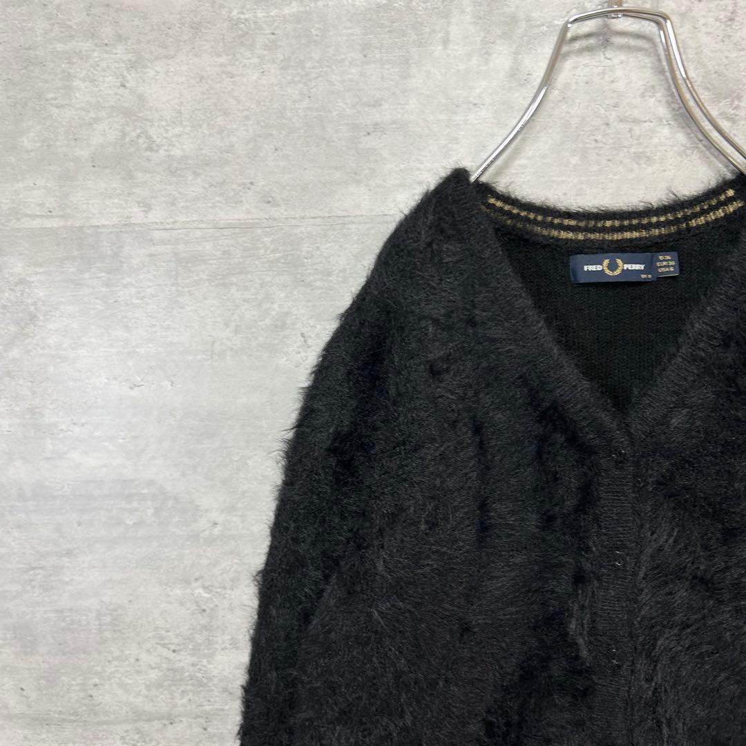 美品　FRED PERRY 別注　Fluffy Knit Cardigan