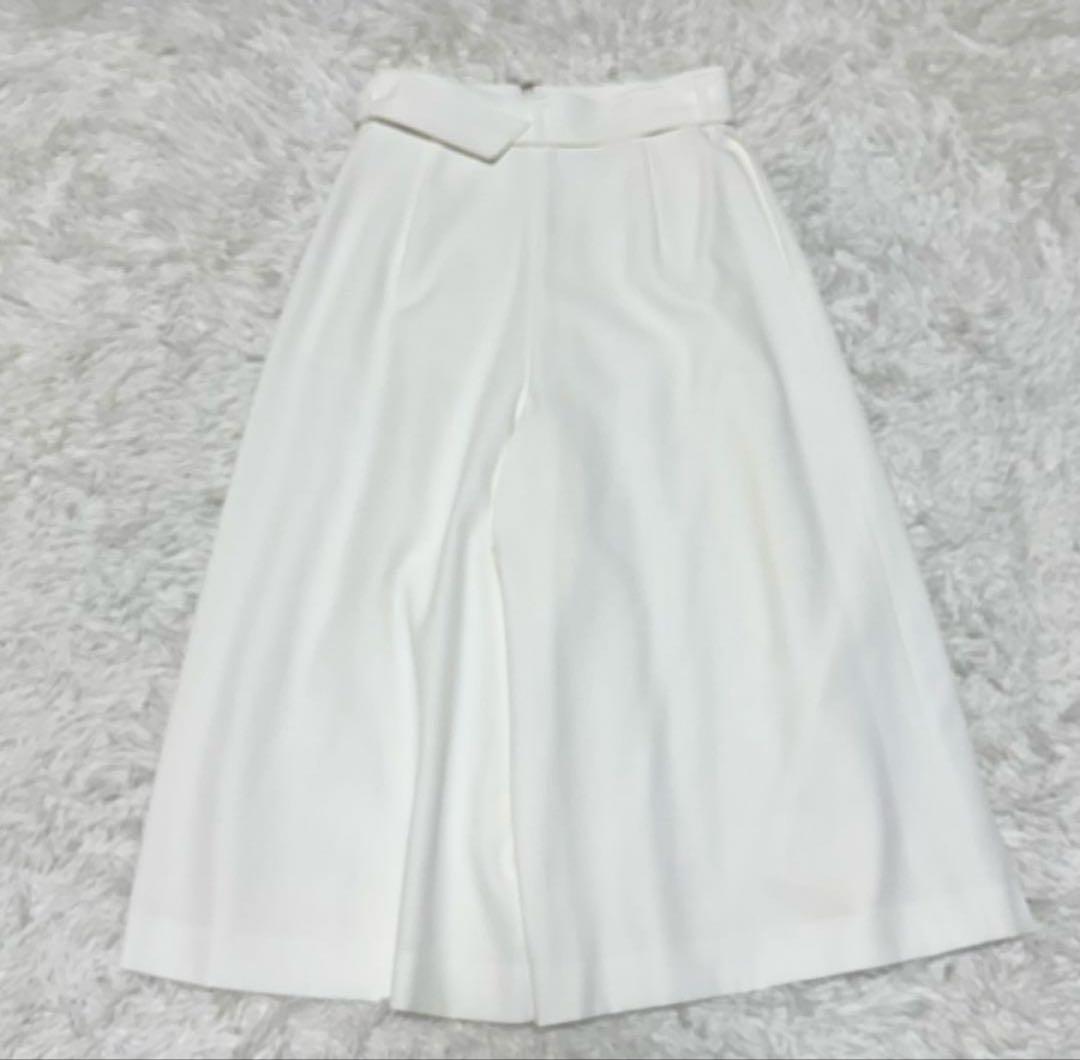 ANAYIドライツイルキュロットパンツ ホワイト 36 美品