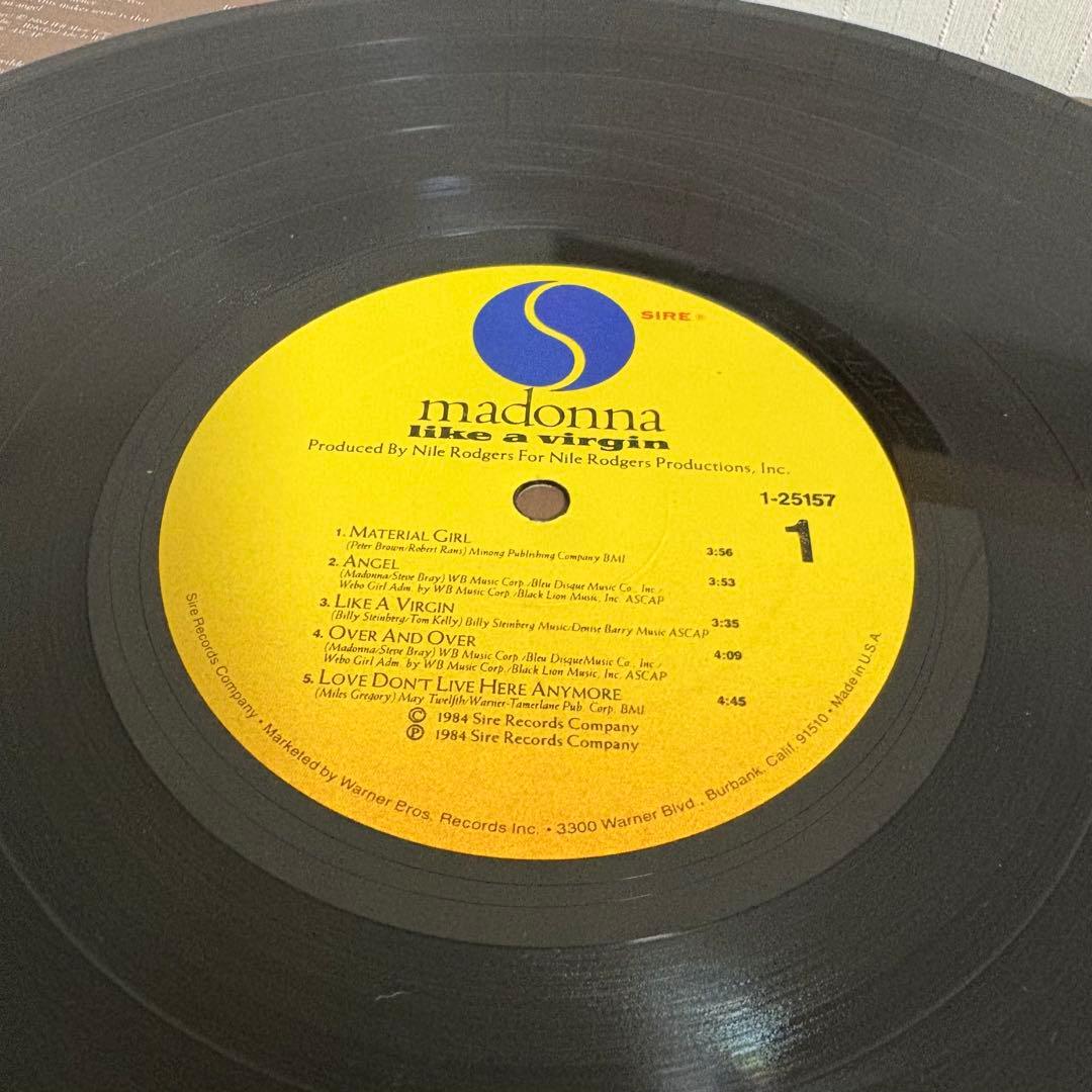 Madonna US 反転ジャケット Like A Virgin LP レコード