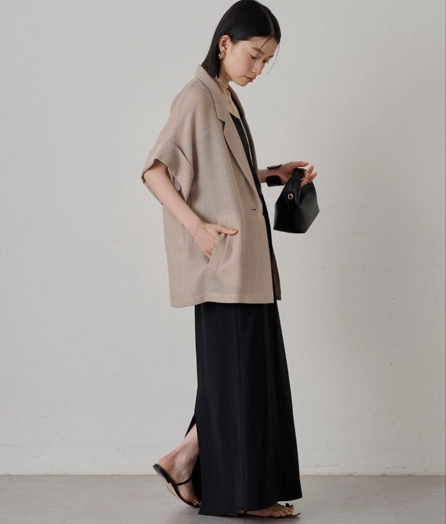 【Loungedress】 メッシュハーフスリーブジャケット 新品未使用