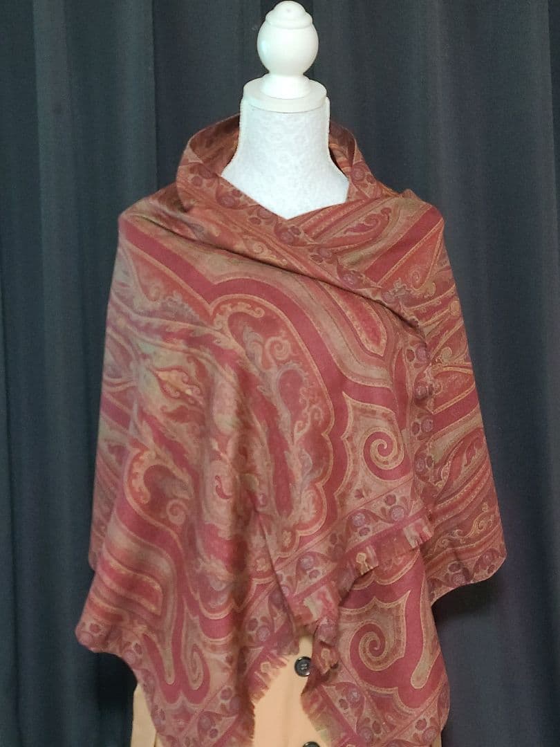 ETRO エトロ ペイズリー柄 ストール ショール スカーフ シルク混