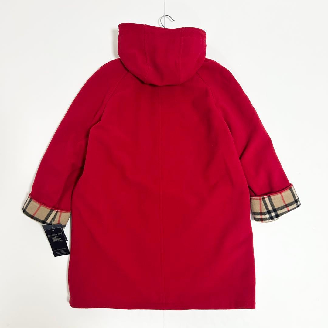 新品✨BURBERRY バーバリー　ダブルフェイス　ロングコート　赤　カシミヤ
