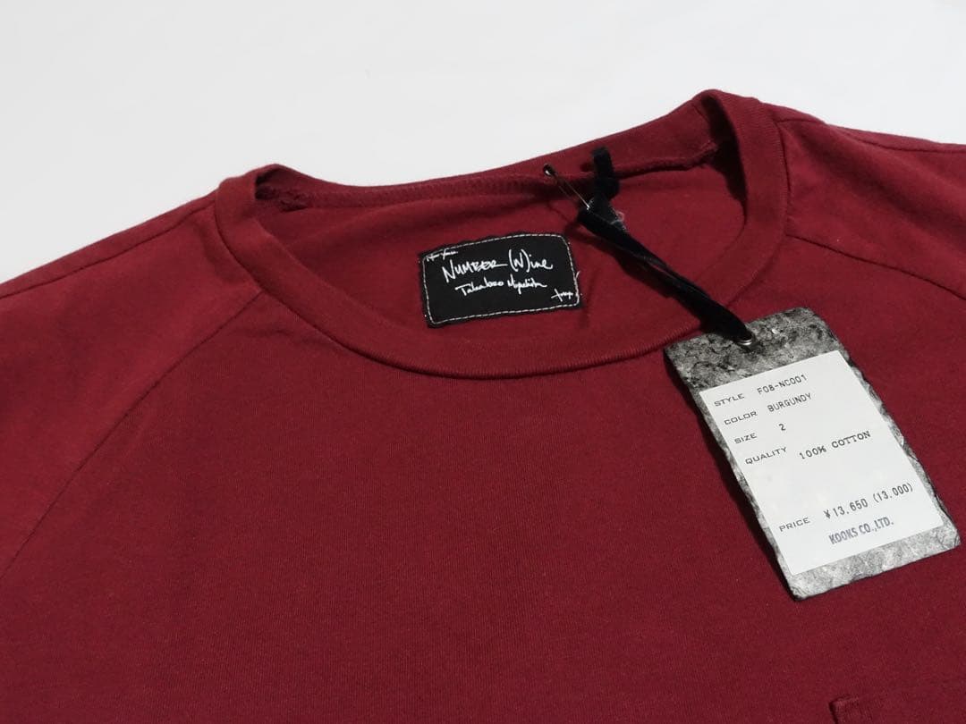 未使用品 NUMBER(N)INE 2008AWポートランド期 ポケットTシャツ