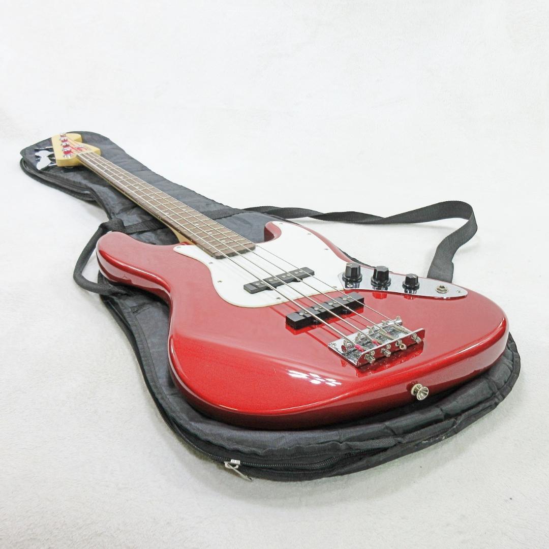 ✨完全O/H完了品 BUSKER’S エレキベース ルビーレッド ソフトケース付