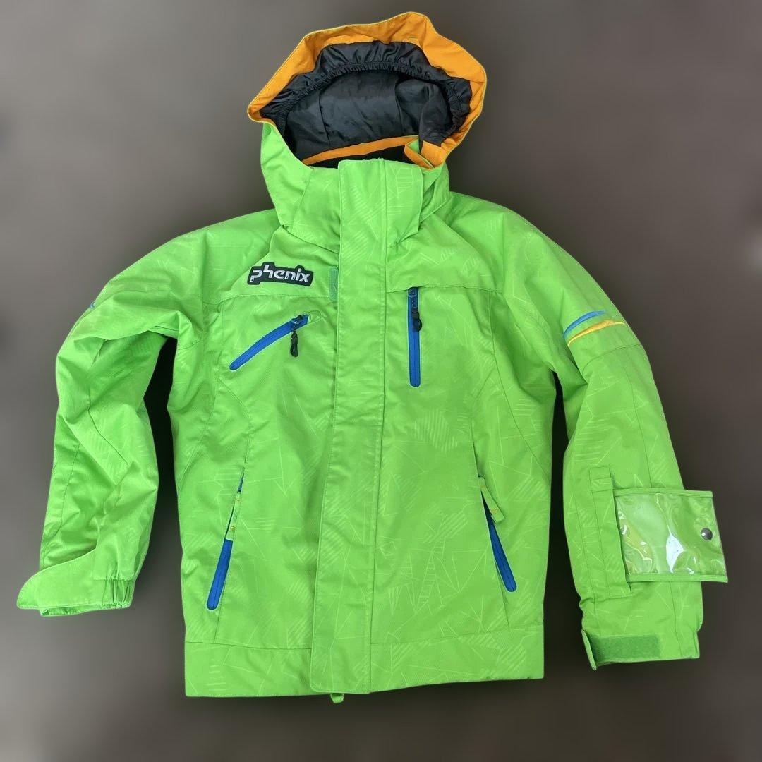 ジュニア　スキーウェア phenix 130 サイズ調整・フード着脱可　中古
