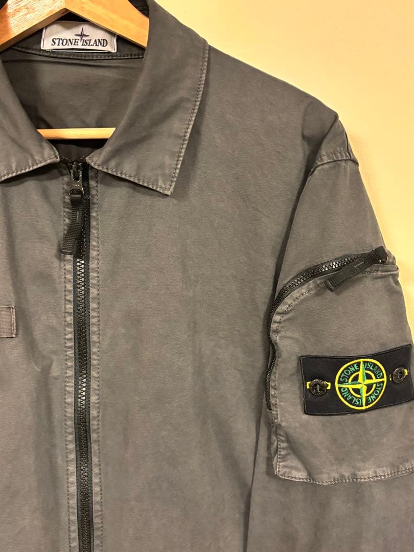 STONE  25SS オーバーシャツ　オールドエフェクト　L