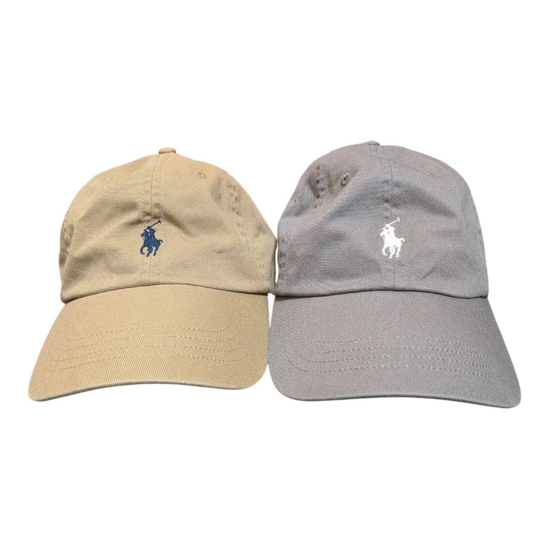 ​【極美品.未使用】ポロラルフローレン キャップ 2点セット(ベージュ.グレー)