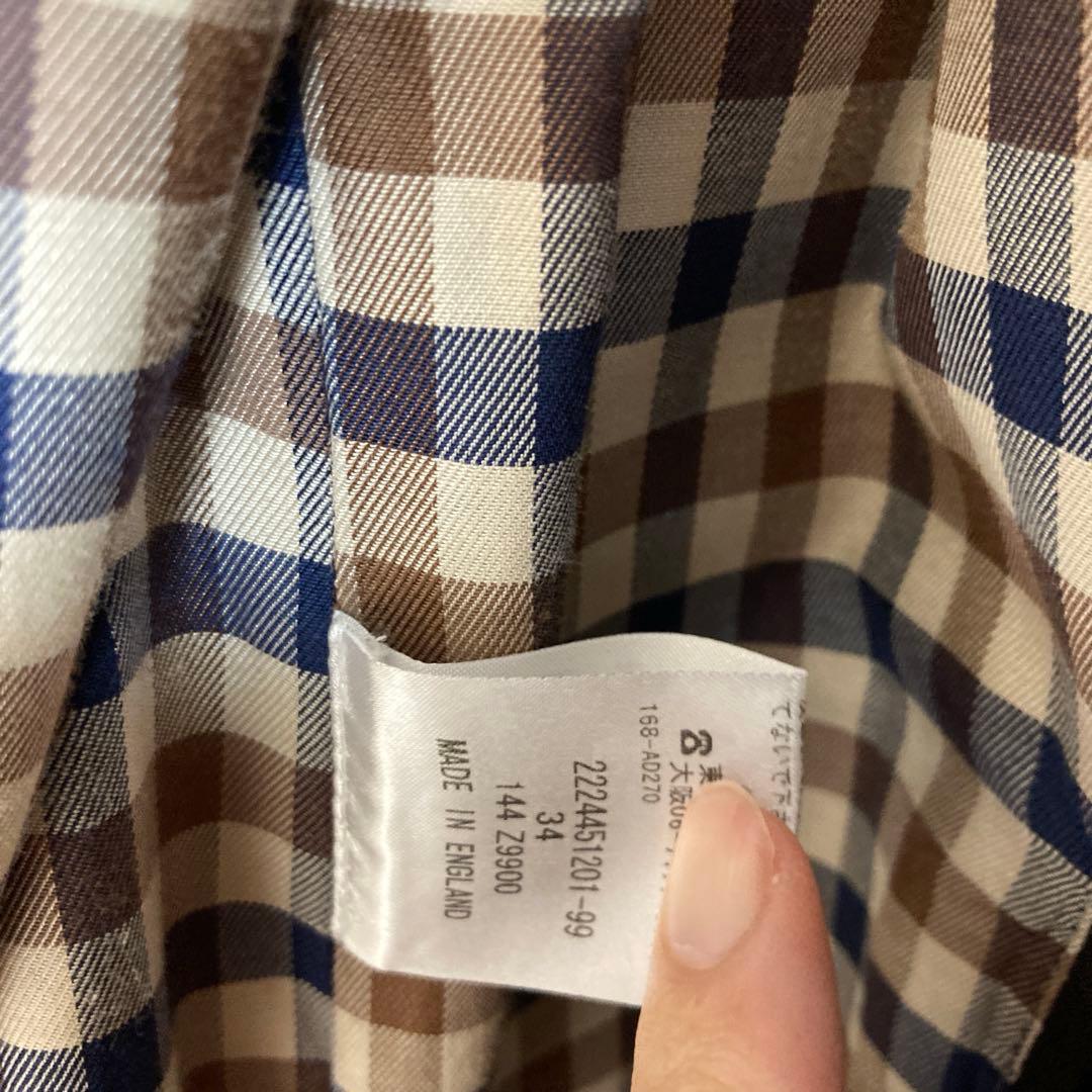 Aquascutum トレンチコート　英国製　34