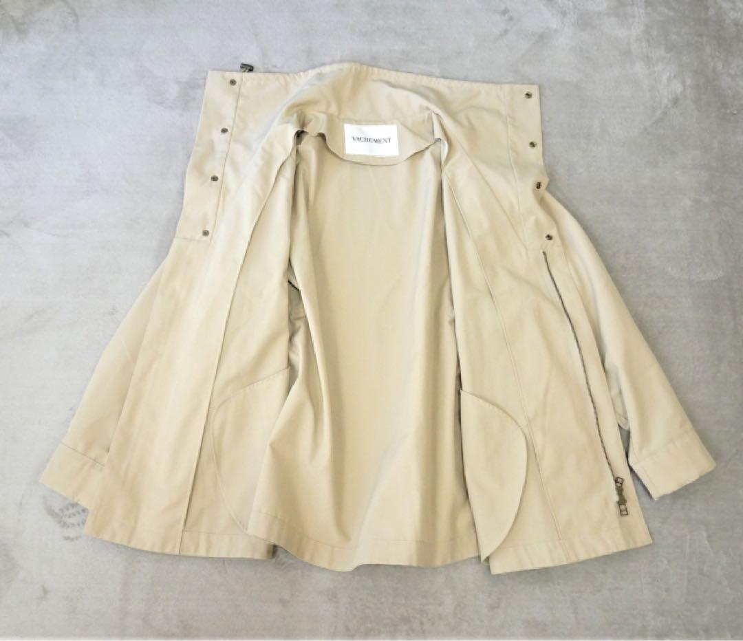 【ヴァシュモン】リサイクルシェル タフタ ショートコート ショートトレンチコート
