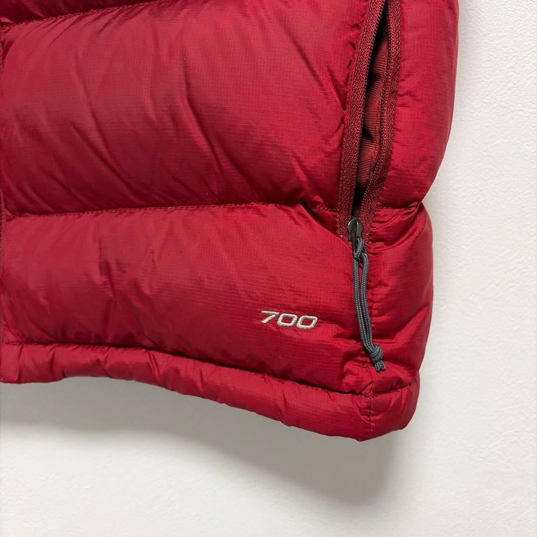 THE NORTH FACE ダウンベスト 赤黒 メンズ　L XL