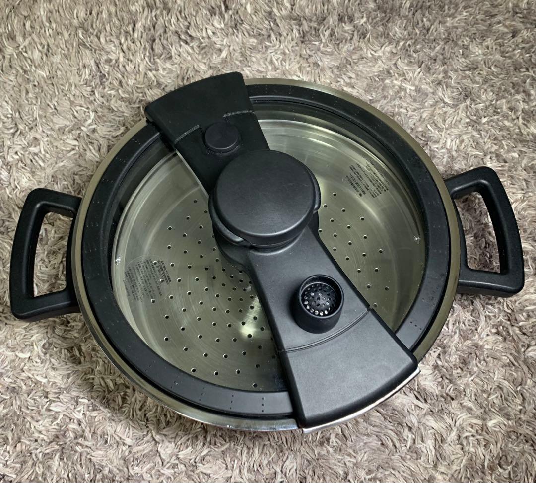 美品　MEYER　マイヤー QUICKER COOKING 4.0L 　蒸し