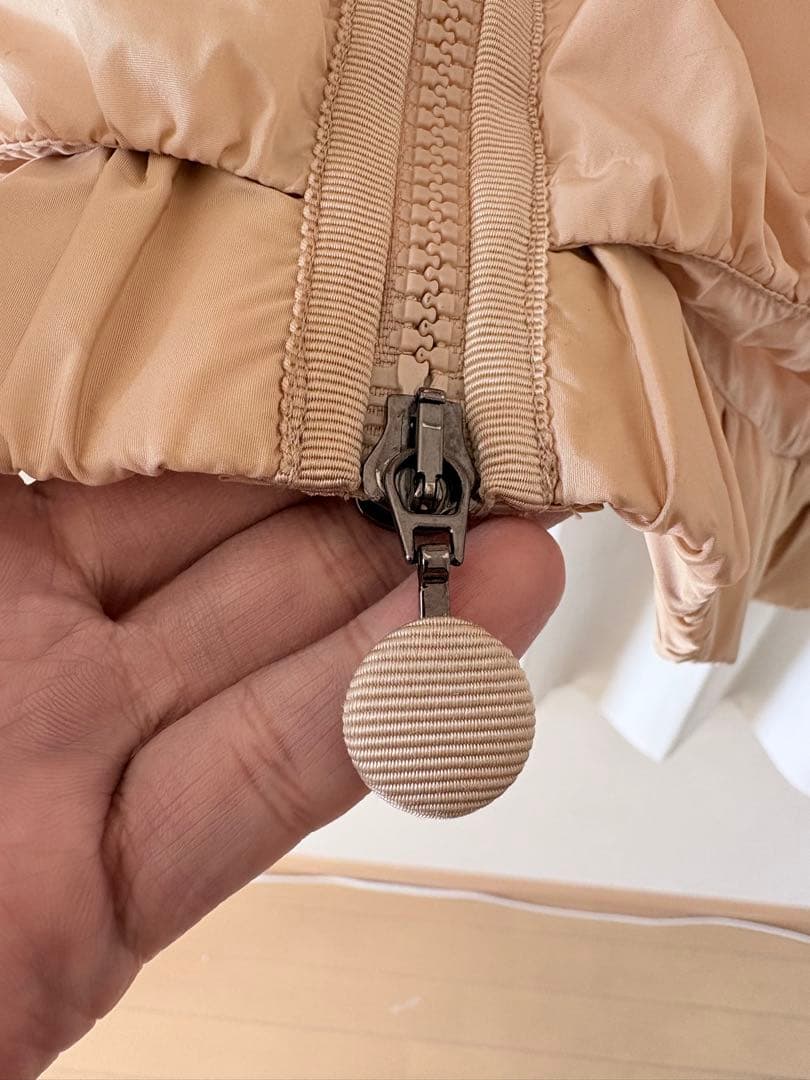 美品　CORALIE モンクレール ダウン切替 スプリングコート ベージュ