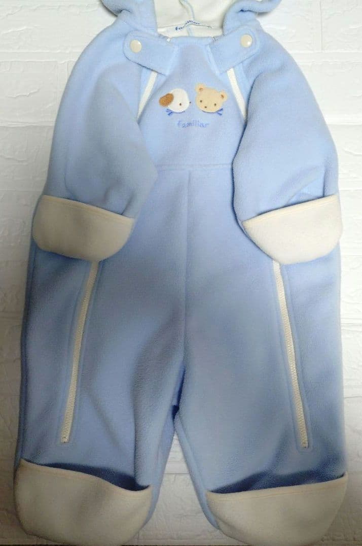 a*a様 【美品】70cm ファミリア フリース ジャンプスーツ アウター ロン