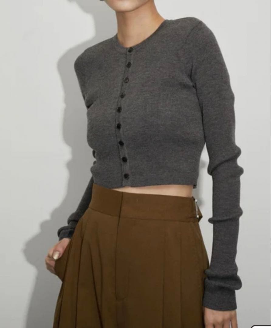 ☆新品☆ AURALEE RIB KNIT SHORT CARDIGANサイズ1