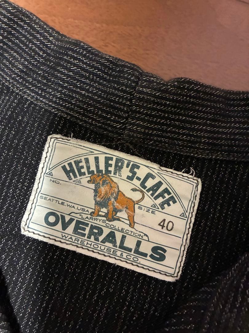 ウエアハウス　HELLER'S CAFE カバーオール 40 ダークグレー