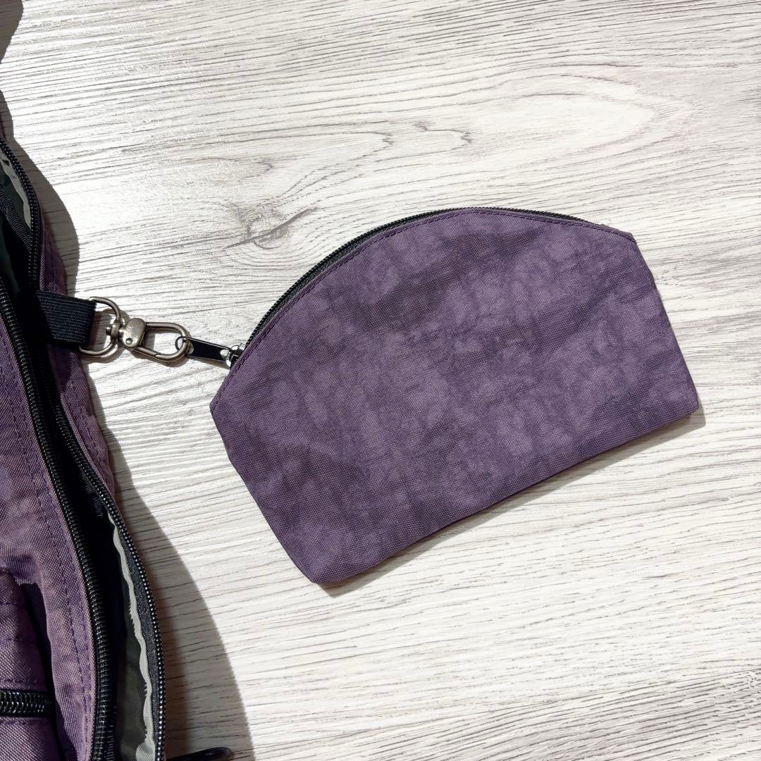 HEALTHY BACK BAG / BIG BAG パープル ポーチ付き