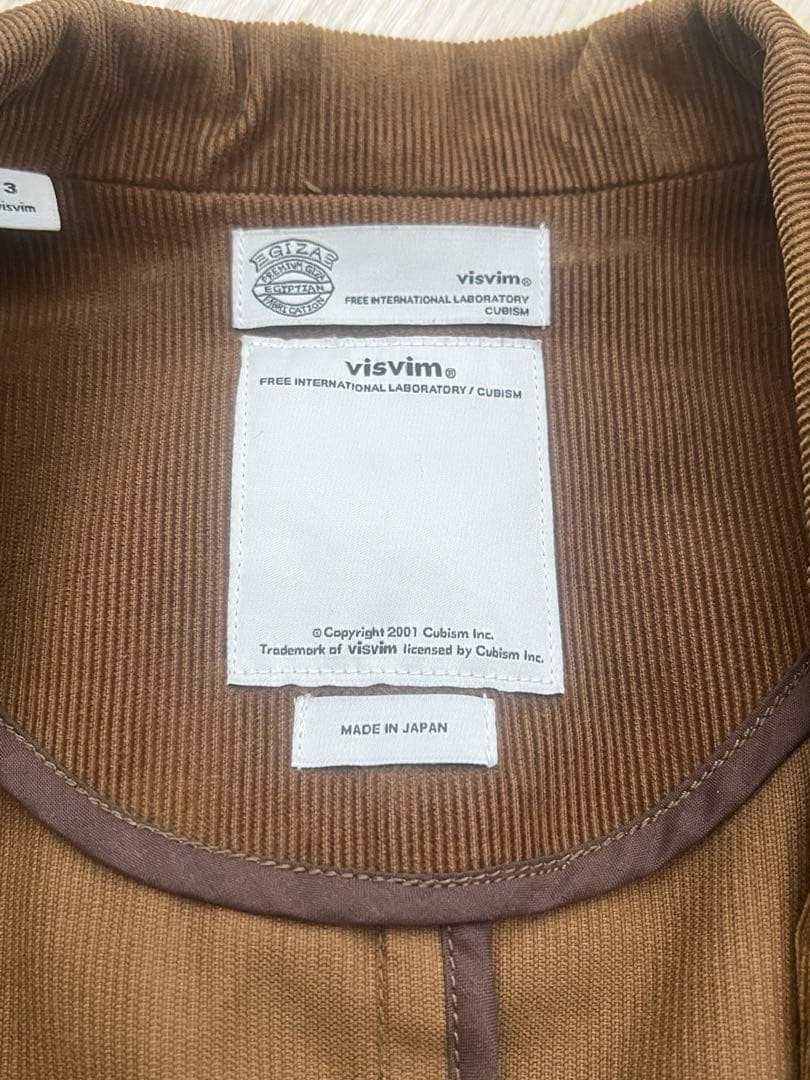 VISVIM コーディロイジャケット　サイズ3
