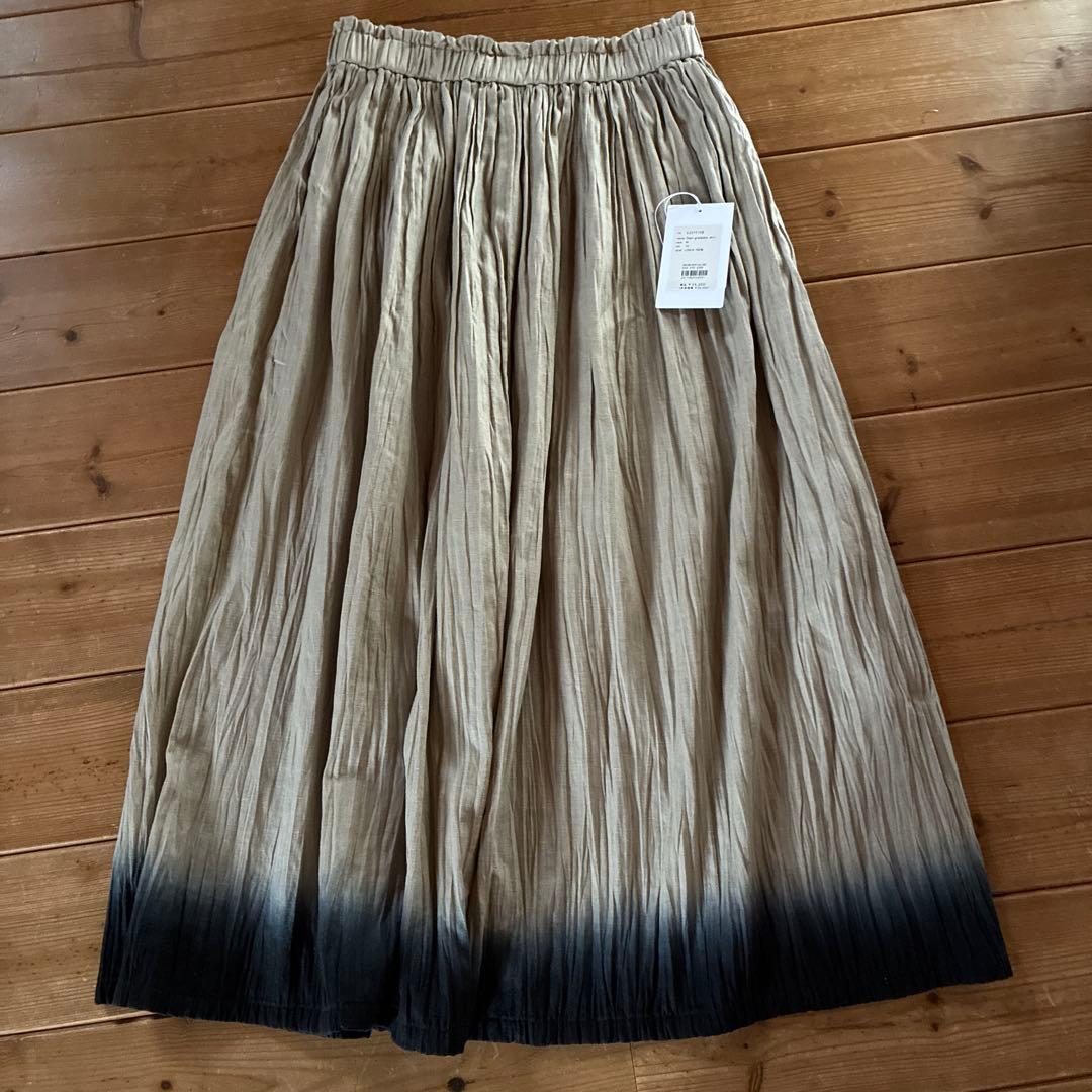 スカート evam eva linen gradation skirt