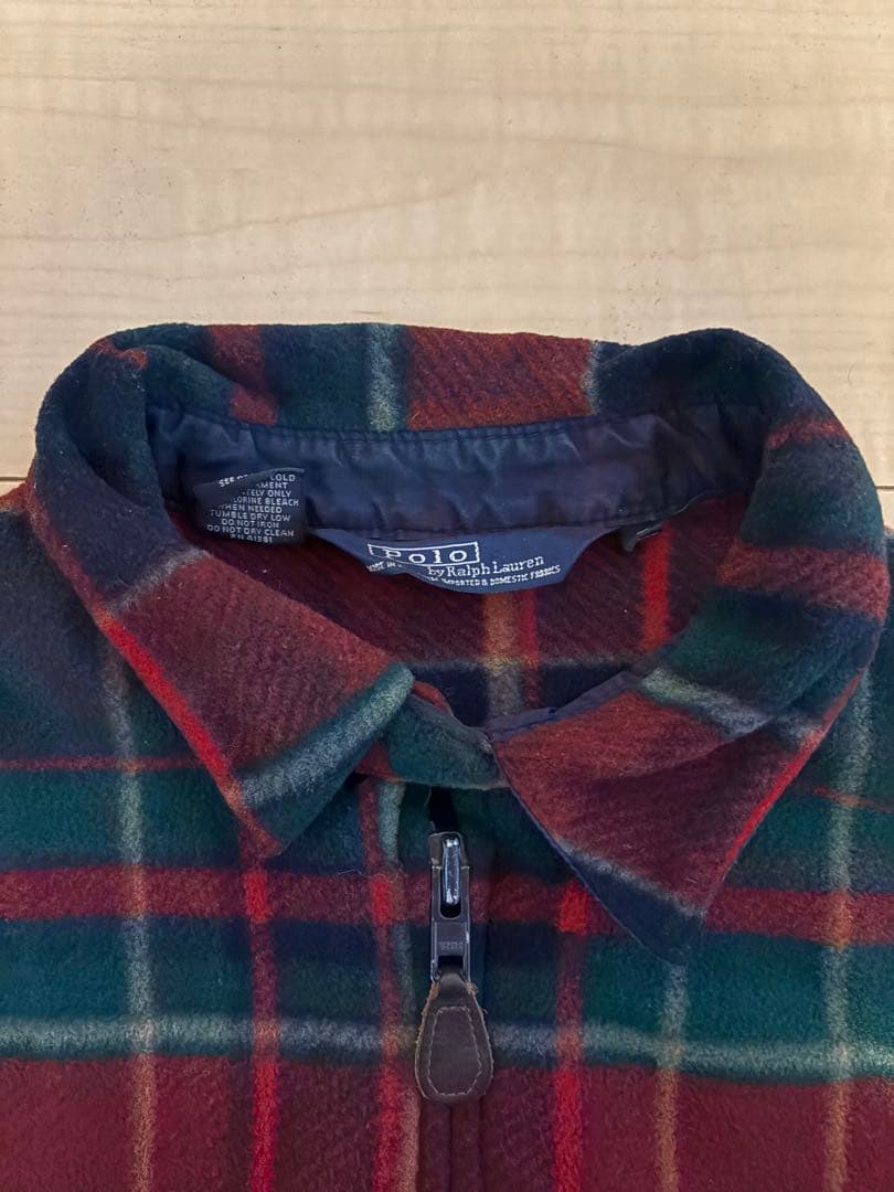 Polo Ralph Lauren チェック柄フリースジャケット