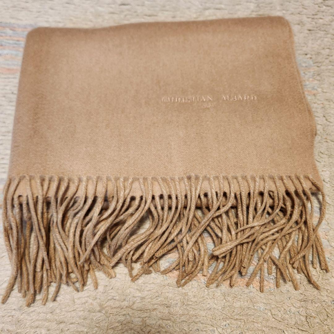 クリスチャンオジャール　カシミヤ100% 大判ショール　ストール