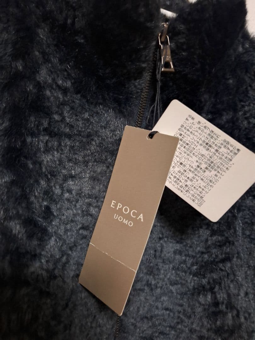 EPOCA UOMO リアルファー ラビット 切り替えニット ジャケット