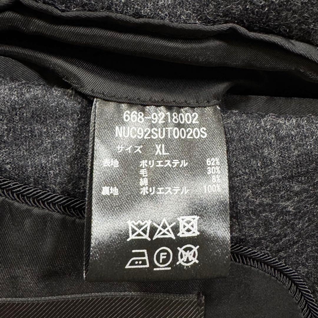 【美品】ナノユニバースx Damerino テーラードジャケット　XL ウール混