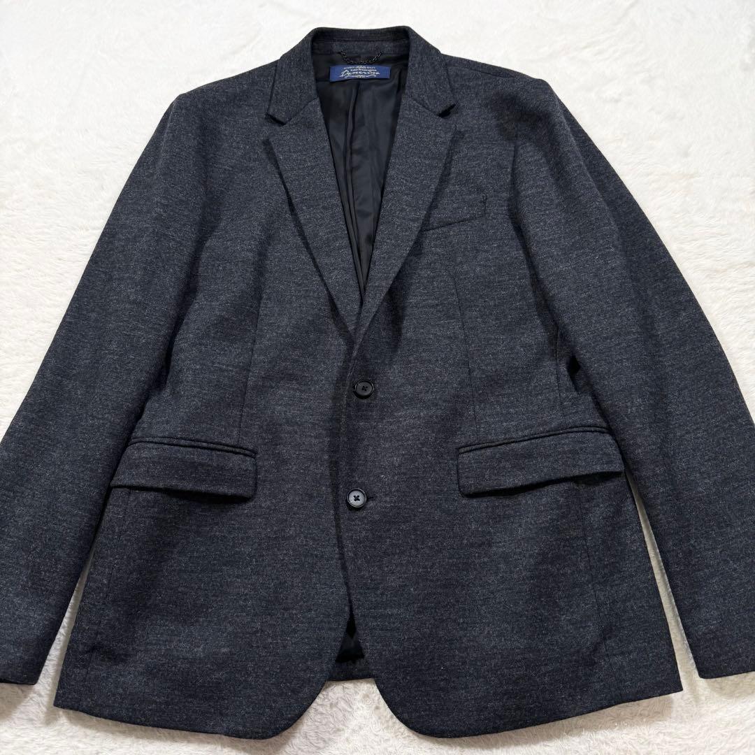 【美品】ナノユニバースx Damerino テーラードジャケット　XL ウール混