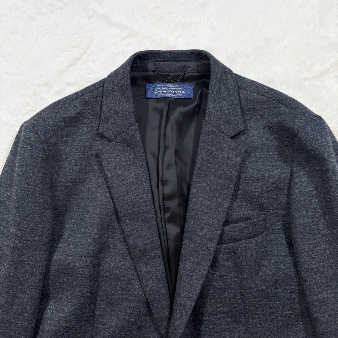 【美品】ナノユニバースx Damerino テーラードジャケット　XL ウール混