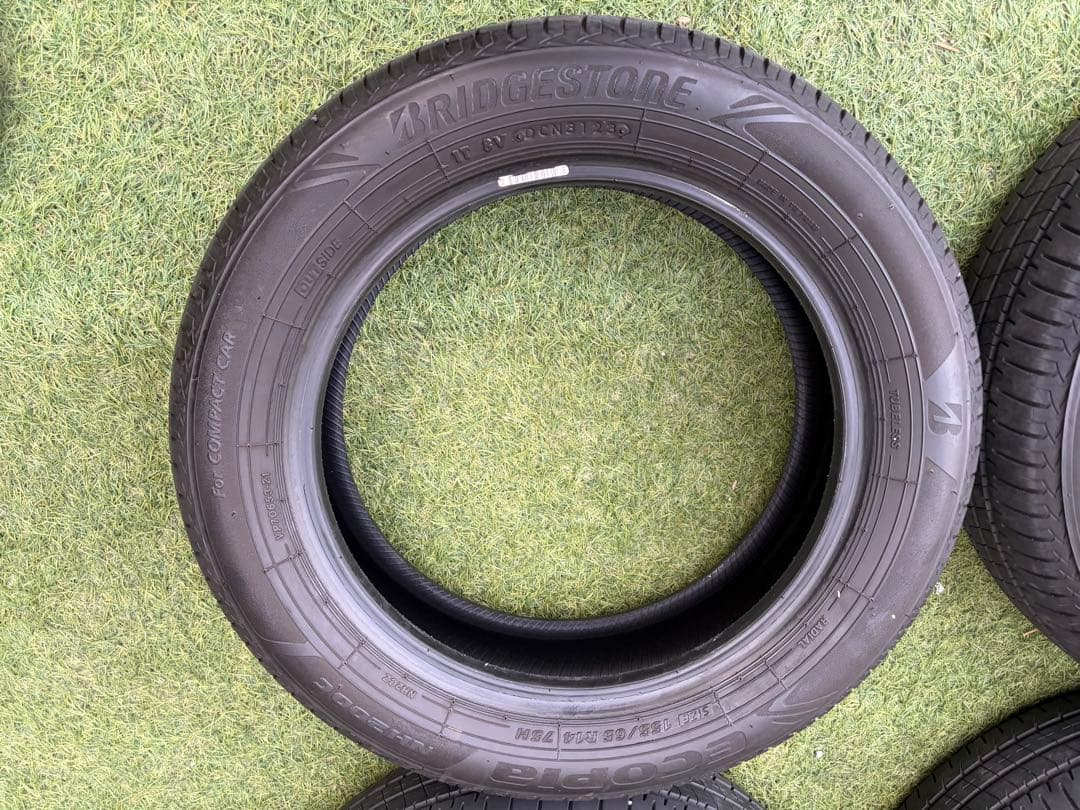23年製 155/65R14 エコピアNH200C 4本セットバリ溝ブリヂストン