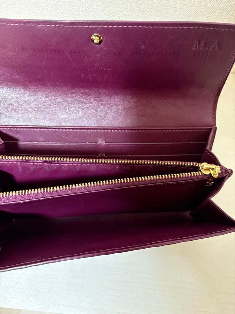 Louis Vuitton 二つ折り財布 パープル系
