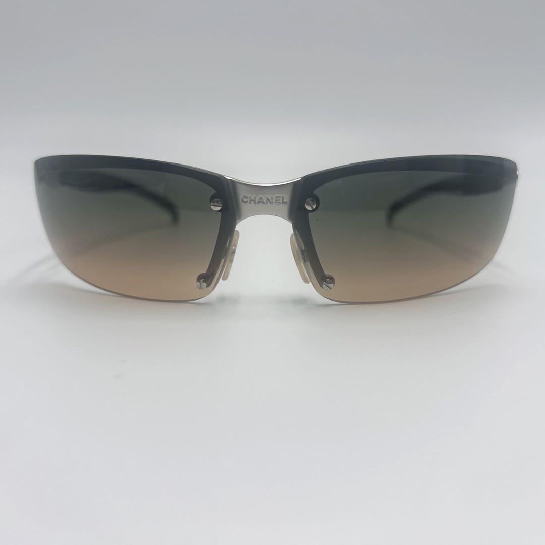 小物 CHANEL sports sunglasses rimless y2k