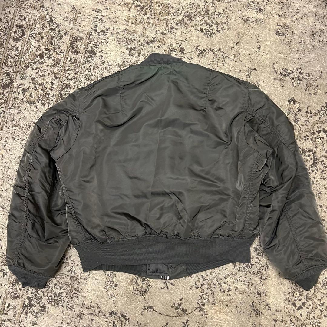 90s ALPHA INDUSTRIES MA-1 USA製 グランドクルー L