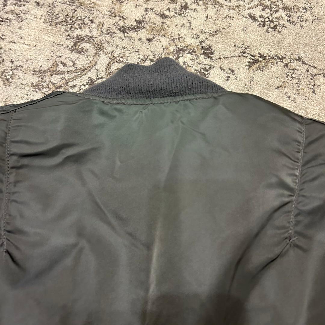 90s ALPHA INDUSTRIES MA-1 USA製 グランドクルー L