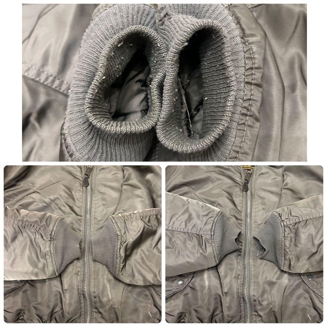90s ALPHA INDUSTRIES MA-1 USA製 グランドクルー L