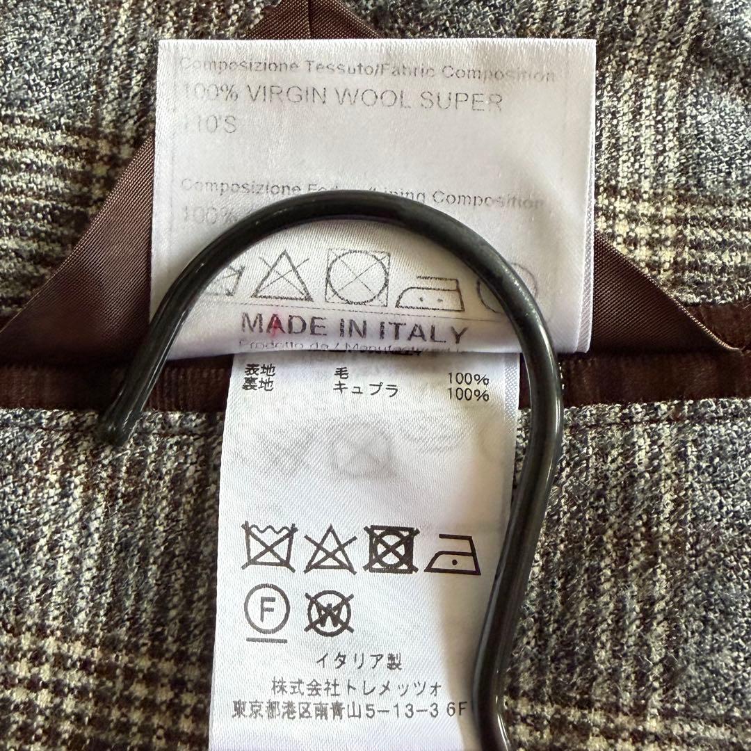 <極美品> TAGLIATORE 新ロゴ モンテカルロ グレー ジャケット 46