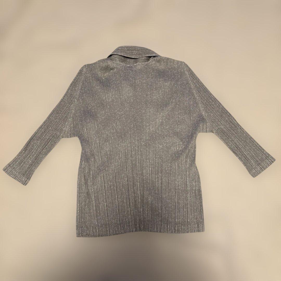 試着のみ美品　PLEATS PLEASE シルバージャケット サイズ3