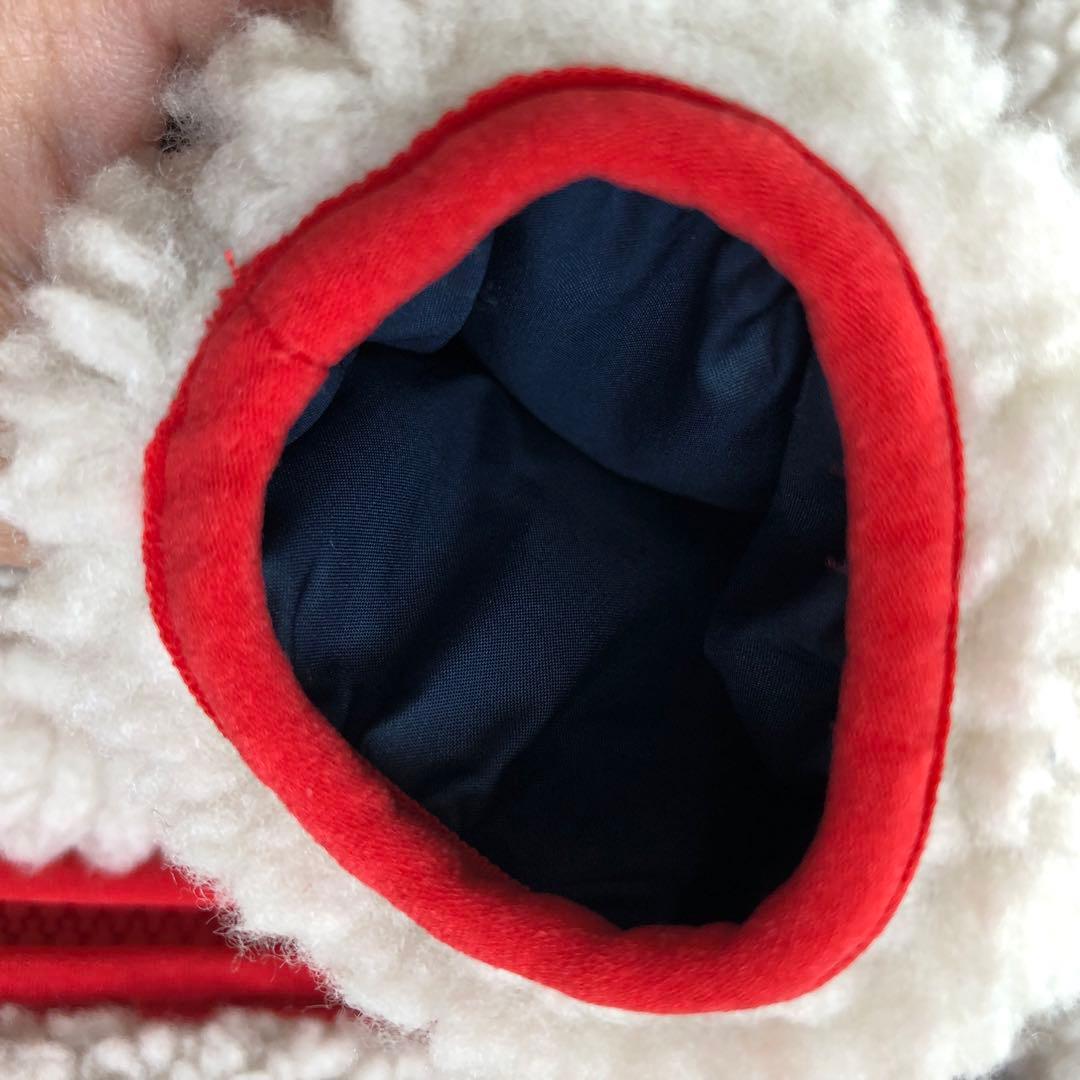 patagonia トリブルズ フーディ3-6M ネイビー/レッド