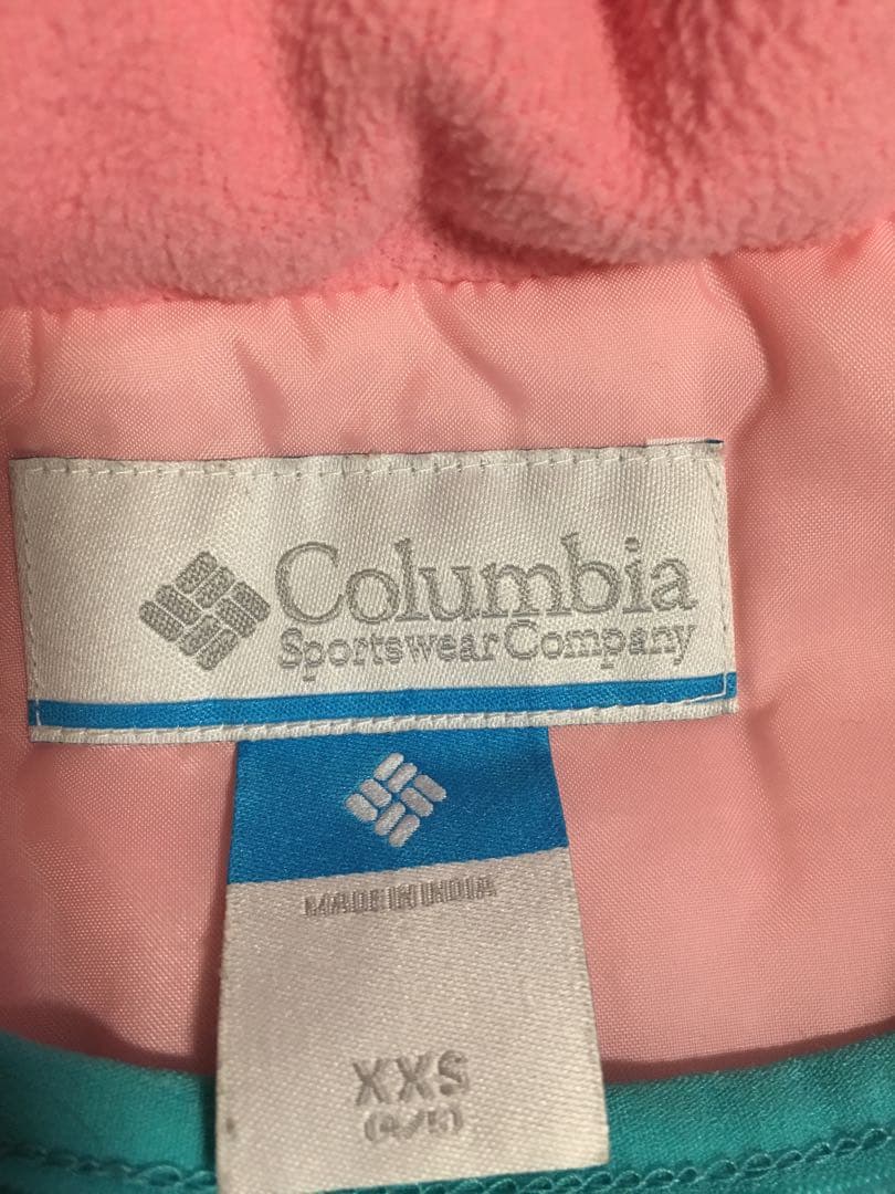 Columbia 子供用スキーウェア XXS ピンク/ターコイズ