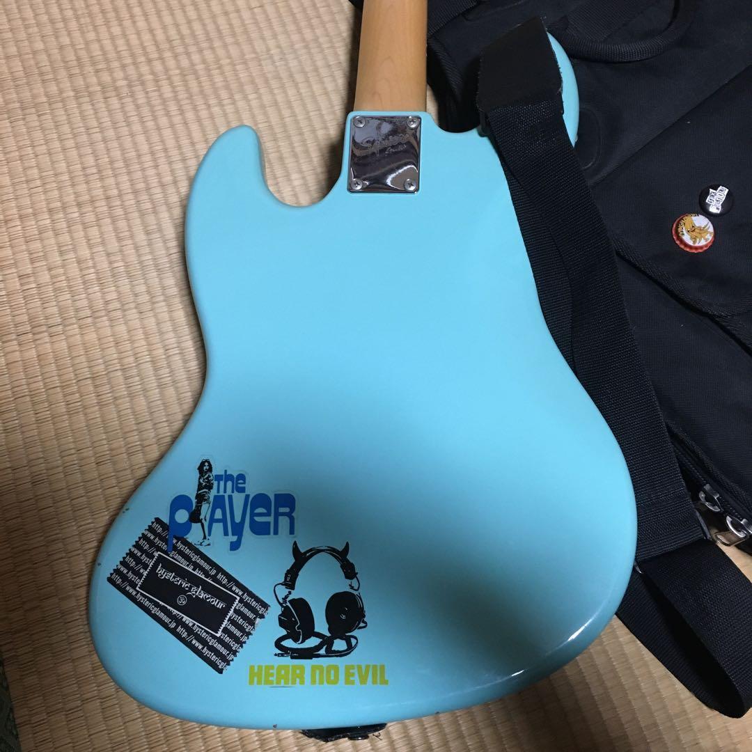 【動作不良品】Squier Jazz Bass 　フェンダー　バッグ付き　ベース